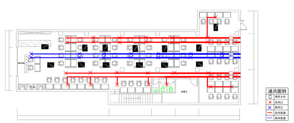 網(wǎng)吧新風(fēng)系統(tǒng)設(shè)計(jì)方案圖