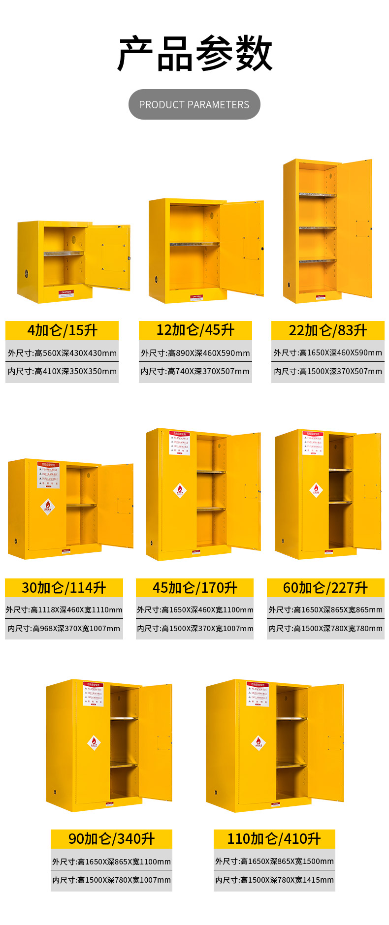 22加侖防火防爆安全柜12